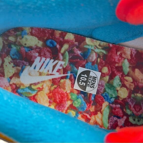 Size 10.5 - Nike Dunk Low x LeBron James x Fruity Pebbles Red - Picture 9 of 9